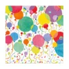 Balloons and Confetti Paper Luncheon Napkins in White - 20 Per Package