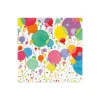 Balloons and Confetti Paper Cocktail Napkins in White - 20 Per Package