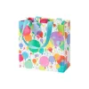 Balloons And Confetti Small Square Gift Bags - 1 Each