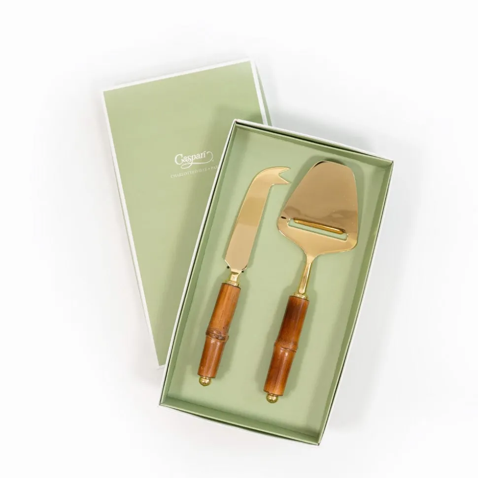 Bamboo Cheese Knife & Slicer - Set of 2