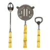 Bamboo Handle Bar Tools Set