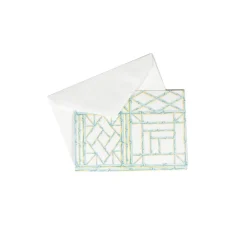 Bamboo Screen Boxed Note Cards - 8 Cards and 8 Envelopes per Package