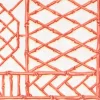 Bamboo Screen Coral Paper Linen Dinner Napkins - 12 Per Package