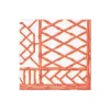 Bamboo Screen Coral Paper Linen Boxed Cocktail Napkins - 30 Per Package
