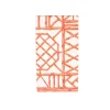 Bamboo Screen Coral Paper Linen Guest Towel Napkins - 12 Per Package
