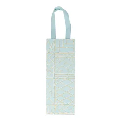 Bamboo Screen in Robin's Egg Wine & Bottle Gift Bags - One Gift Bag Included
