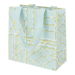 Bamboo Screen in Robin's Egg Small Square Gift Bags - One Gift Bag Included