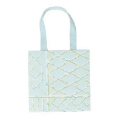 Bamboo Screen in Robin's Egg Small Square Gift Bags - One Gift Bag Included