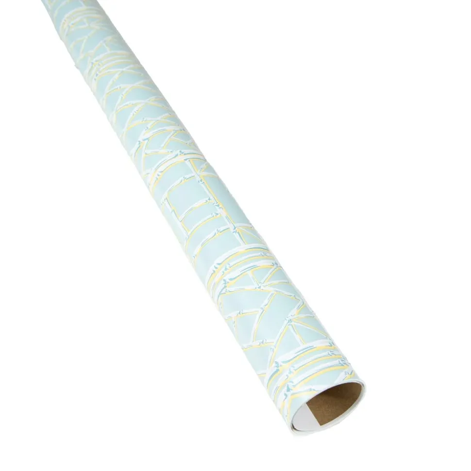 Bamboo Screen in Robin's Egg Gift Wrap - 1 Continuous Roll of Wrapping Paper