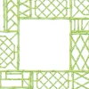 Bamboo Screen Moss Green Square Paper Dinner Plates - 8 Per Package