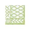 Bamboo Screen Moss Green Paper Linen Boxed Cocktail Napkins - 30 Per Package
