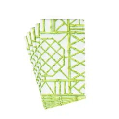 Bamboo Screen Moss Green Paper Linen Guest Towel Napkins - 12 Per Package