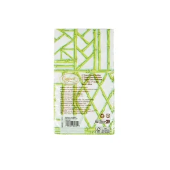 Bamboo Screen Moss Green Paper Linen Guest Towel Napkins - 12 Per Package