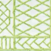 Bamboo Screen Moss Green Paper Linen Dinner Napkins - 12 Per Package