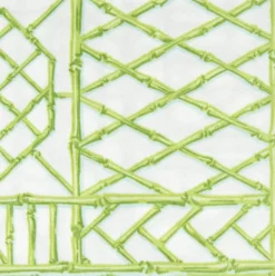 Bamboo Screen Moss Green Paper Linen Dinner Napkins - 12 Per Package