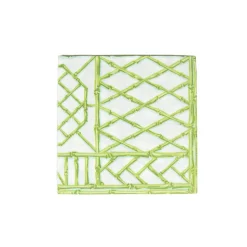 Bamboo Screen Moss Green Paper Linen Dinner Napkins - 12 Per Package