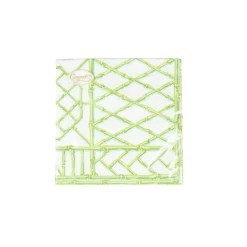 Bamboo Screen Moss Green Paper Linen Luncheon Napkins - 15 Per Package