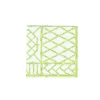 Bamboo Screen Moss Green Paper Linen Cocktail Napkins - 15 Per Package