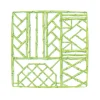 Bamboo Screen Moss Green Square Paper Salad & Dessert Plates - 8 Per Package