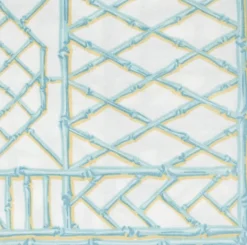 Bamboo Screen Robin's Egg Paper Linen Dinner Napkins - 12 Per Package