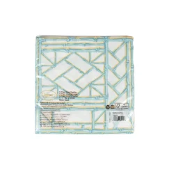 Bamboo Screen Robin's Egg Paper Linen Dinner Napkins - 12 Per Package