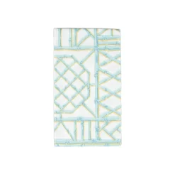 Bamboo Screen Robin's Egg Paper Linen Guest Towel Napkins - 12 Per Package