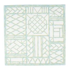Bamboo Screen Robin's Egg Paper Linen Luncheon Napkins - 15 Per Package