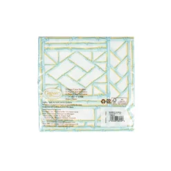 Bamboo Screen Robin's Egg Paper Linen Luncheon Napkins - 15 Per Package