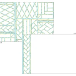 Bamboo Screen-Robin's Egg Correspondence Cards - 12 Card & Envelopes