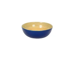 Bamboo Small Salad Bowl in Blue - Set of 4