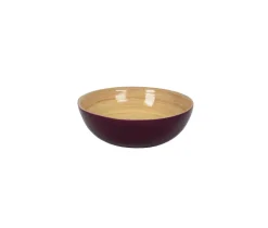 Bamboo Small Salad Bowl in Blackberry - Set of 4