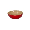 Bamboo Small Salad Bowl in Red - Set of 4