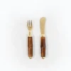Bamboo Spreader & Hors d'oeuvre Fork - Set of 2
