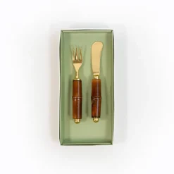 Bamboo Spreader & Hors d'oeuvre Fork - Set of 2
