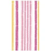 Bamboo Stripe Guest Towel Napkins in Fuchsia & Pink - 15 Per Package