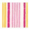 Bamboo Stripe Luncheon Napkins in Fuchsia & Pink- 20 Per Package