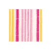 Bamboo Stripe Paper Cocktail Napkins in Fuchsia & Pink - 20 per Package