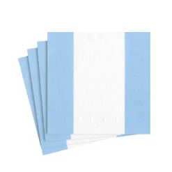 Bandol Stripe Light Blue Cocktail Napkin - package of 20