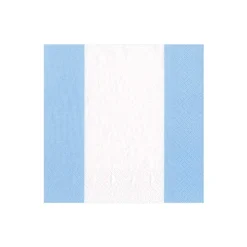 Bandol Stripe Light Blue Cocktail Napkin - package of 20