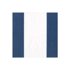 Bandol Stripe Paper Cocktail Napkins in Navy - 20 Per Package