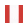 Bandol Stripe Paper Cocktail Napkins in Red - 20 Per Package