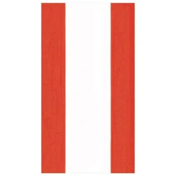 Bandol Stripe Paper Guest Towel Napkins in Red - 15 Per Package
