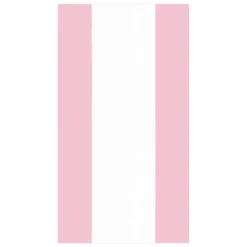 Bandol Stripe Paper Guest Towel Napkins in Petal Pink - 15 Per Package