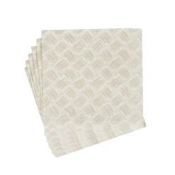 Basketry Flax Paper Linen Dinner Napkins - 12 Per Package