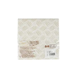 Basketry Flax Paper Linen Luncheon Napkins - 15 Per Package