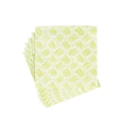 Basketry Moss Green Paper Linen Luncheon Napkins - 15 Per Package