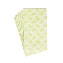 Basketry Moss Green Paper Linen Guest Towel Napkins - 12 Per Package