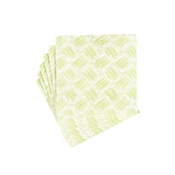 Basketry Moss Green Paper Linen Cocktail Napkins - 15 Per Package