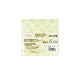 Basketry Moss Green Paper Linen Cocktail Napkins - 15 Per Package
