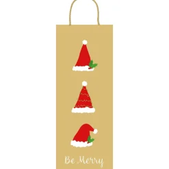 Be Merry Gold Gift Bags - includes 1 Gift Bags